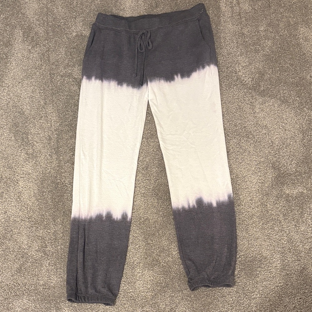 Stylish Gray and White Joggers